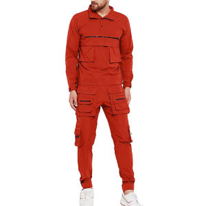 ชุดวอร์มฤดูหนาวสำหรับผู้ชายไซส์ใหญ่ คุณภาพพรีเมียม OEM สตรีทแวร์ ผ้าฝ้าย 100% พิมพ์ลายโลโก้ตามสั่ง ชุดวิ่งออกกำลังกายกลางแจ้ง - Product Image 1