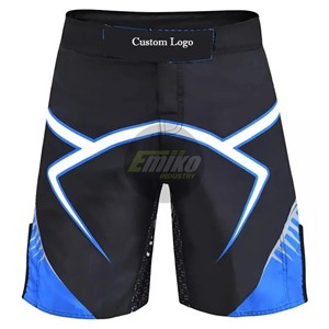 กางเกง MMA แบบสั้นพร้อมพิมพ์หมายเลขส่วนตัวและสายรัดเอวปรับได้สำหรับผู้ชายที่ฝึกซ้อมการต่อสู้และการเตะต่อย - Product Image 4