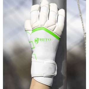 Gants de gardien de but professionnels avec protection dorsale complète en latex, contact frontal en latex et sangle élastique intégrée - Product Image 4