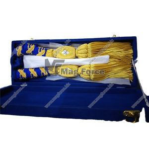 พู่ลูกปัดไม้คลาสสิกสำหรับบ้านไร่พร้อมเชือกปอกระเจาพู่ลายสก๊อตสำหรับตกแต่งบ้าน - Product Image 1