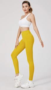 Leggings de Yoga Personalizados con Logotipo, Ecológicos, Tejidos, de Secado Rápido, Ligeros, Transpirables, Casuales, de Cintura Media, Sin Costuras, para Mujer - Product Image 2