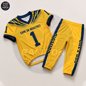 Wholesale Rate Manufacturer Supplier Polyester Team Practice Training Sportswear High Quality Custom American Football Uniform - Product Image 1