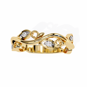Bague en or véritable 18 carats avec diamant de laboratoire CVD D VVS certifié IGI pour femme, design de bijoux fins pour mariage/anniversaire - Product Image 1