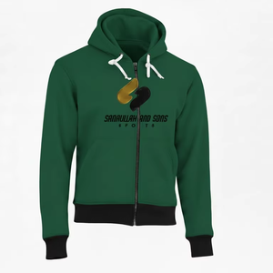 Men Athletic Full Zip Hoodie Custom Sportswear Training Sweatshirt Breathable Comfort Fit Gym Fitness Wear Hoodie - Product Image 1