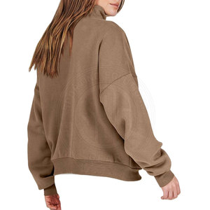 Custom Logo <b>Women</b> <b>Half</b> <b>Zip</b> Mock Neck <b>Sweatshirts</b> With Comfortable Design <b>Women</b> <b>Half</b> <b>Zip</b> Mock Neck <b>Sweatshirts</b> - Product Image 5