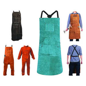 Delantal de Soldadura de Cuero Vacuno de Primera Calidad, Resistente a Chispas, para Protección del Cuerpo y la Ropa - Product Image 3