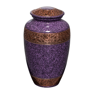 Ornate adult cremation <b>urn</b> for ashes <b>large</b> memorial container intricate design secure closure timeless tribute piece - Product Image 6