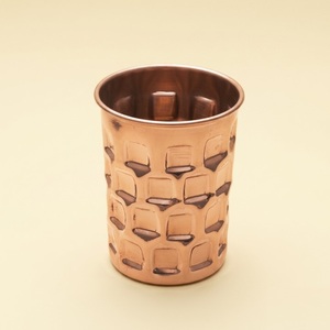 Unique Pure Hammered Copper Tumbler for Ayurvedic Health Benefits Handcrafted Food-Grade Copper Glass For Yoga Gym And Daily - Product Image 5