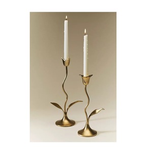 Classic Metal Candle Holder For Elegant Home Decoration Dining Table Romantic Lighting Accent - Product Image 1