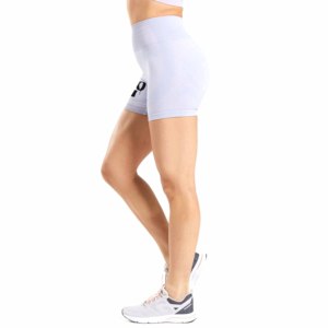 Shorts Deportivos de Cintura Alta para Mujer, Tejidos, Transpirables, con Cintura Elástica, 100% Algodón, Estilo Urbano - Product Image 6