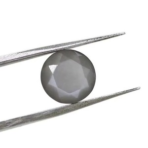 Pierres précieuses en vrac de 3 mm en pierre de lune grise naturelle, taillées rondes à facettes, polies à la main, pour bijoux, produits artisanaux tendance - Product Image 5
