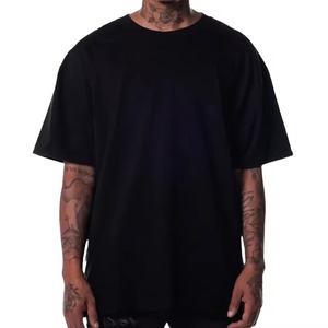 Customized Men's Solid Color T-<b>shirt</b> High Quality Quick Dry Breathable 100% Cotton Flannel Casual <b>Collarless</b> Design - Product Image 5