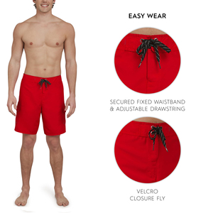 Shorts de plage pour hommes, pour utilisation sur terre et en eau, tissu extensible polyvalent, séchage rapide, pour la randonnée, la natation et la pêche - Product Image 4