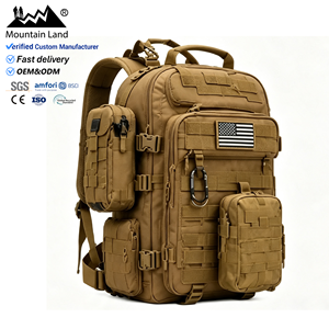 Sac à dos tactique personnalisé 35L, sac à dos MOLLE, sac à dos de randonnée imperméable pour l'extérieur avec plusieurs compartiments - Product Image 1