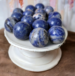 Esferas de Sodalita Azul Pulido, Bolas de Piedra Natural, Decoración de Cristal, Artículo Coleccionable, Regalo, Calidad Premium, Suministro al por Mayor, Precio de Fábrica - Product Image 4