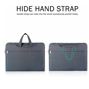 Bolso para portátil personalizado para mujeres y hombres, impermeable, para trabajo, bandolera, maletín, con bolsillos internos - Product Image 3