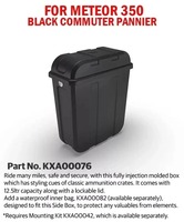 Boîte de rangement de qualité supérieure noire pour moto de tourisme Meteor Classic Hunter New Bullet 350 KXA00076 à vendre