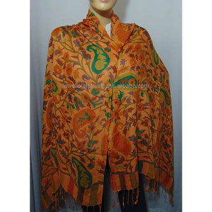 Silk Scarf Print Custom Designs Indian Paisley Print Pure Medium Silk Scarf Wrap for Women Elegant Designer Fashion Scarves - Product Image 2