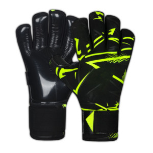 Football Goalkeeper Gloves Full Finger PU Non-Slip Breathable Adjustable Wrist <b>Strap</b> Hook & Loop Closure Silicone Printed Unisex - Product Image 1