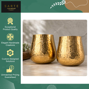 Vente exclusive - Pot de plante écologique pour intérieur/extérieur, élégant, finition dorée, en laiton, avec trou de drainage, pour la décoration de la maison et du jardin - Product Image 2