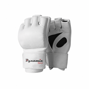 Factory Directly Sales PU Leather Laced Hand Grips Lightweight Breathable Boxing <b>Gloves</b> Black Training Professional MMA <b>Gloves</b> - Product Image 1