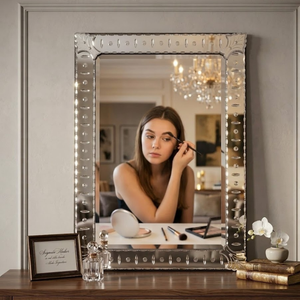 Elegante Espejo de Pared Estilo Barroco Veneciano | Espejo Decorativo de Vidrio de Estilo Antiguo de Lujo para Sala de Estar, Dormitorio y Decoración de Interiores de Hotel - Product Image 5