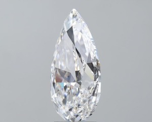 Diamant de laboratoire taille poire 4,02 carats, couleur D, clarté SI1, triple excellente, certifié CVD, éclat blanc, solitaire, pierre précieuse non montée - Product Image 6