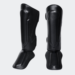 Protectores de Espinilla de Piel Sintética de Alta Calidad al por Mayor, con Logotipo Personalizado, Protección Profesional para Kickboxing, MMA, Muay Thai - Product Image 5