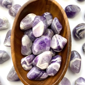 Piedras de Amatista Chevron Natural Pulidas a Mano, Cristal Morado Curativo para Feng Shui, Meditación, Reiki, Chakra, Decoración Energética - Product Image 5