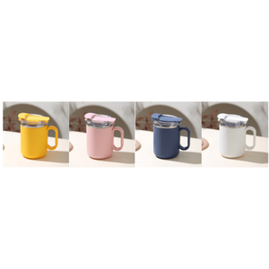 Tasse à café personnalisée avec logo, en acier inoxydable à paroi simple, avec poignée, impression UV, tasse à café de camping pour cadeau d'entreprise, faible MOQ - Product Image 3
