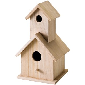 บ้านนกไม้เบิร์ชทำมือ |   กล่องรังนกไม้ธรรมชาติขายส่ง - Product Image 1