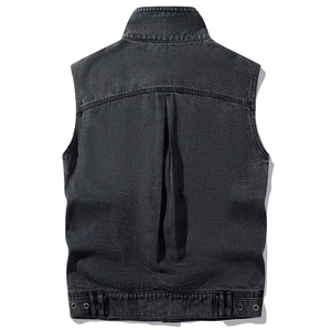 Best Design Customized High Quality Winter Denim Vest <b>Men</b> Cotton Filled Breathable Windproof Eco-Friendly Quick Dry Outdoor - Product Image 2