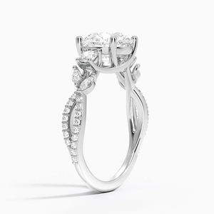 Signature 925 Sterling Silver Three Stone <b>Diamond</b> <b>Ring</b> Luxury Wedding Engagement Fine Jewelry Classic Anniversary Gift - Product Image 1