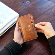 Goodshopping Premium Stylish Men's Waterproof <b>Synthetic</b> <b>Leather</b> Slim Bifold Wallet Durable Card Holder Fashion Casual Business - Product Image 3