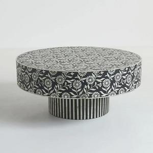 Mesa redonda con incrustaciones de hueso de calidad asegurada de último diseño a precio asequible Fabricante y exportador de India - Product Image 2