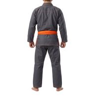 Uniformes de karaté respirants haute densité, gris béton texturé, uniformes d'arts martiaux en toile, combinaisons de karaté durables