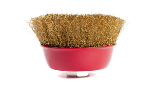 Heavy Duty Brass Coated Wire Cup <b>Brush</b> for Metal Cleaning Deburring Surface Finishing Abrasive Tool - Product Image 4