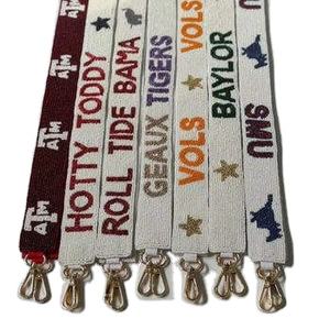 Elegant Seed Beads Beaded Embroidery <b>Replacement</b> Purse <b>Strap</b> Handmade Seed Beaded Embroidery <b>Bag</b> <b>Strap</b> - Product Image 1