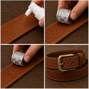Leather Texture <b>Roller</b> for Basketweave Pattern Embossing|Premium Leathercraft Texture Wheel Tool for Belts Wallets <b>Bags</b> & Straps - Product Image 3