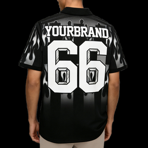 Camiseta de Rugby Unisex con Logotipo Personalizado, Estilo Cropped Boxy, Jersey Gráfico DTG, Sublimación, Camiseta Retro de Fútbol - Product Image 3