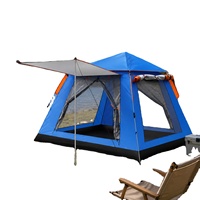 Tienda de campaña espaciosa resistente a la intemperie resistente de apertura rápida para vacaciones familiares aventura al aire