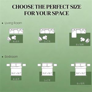 Tappeto Marrone Misto per Soggiorno, Camera da Letto, Sala da Pranzo, Tappeti e Set per Aree Specifiche - Product Image 4