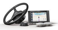Système de direction automatique portable FJ Dynamics AT2 avec kit de commande au volant, module d'affichage et GPS Rover pour tracteur agricole de précision