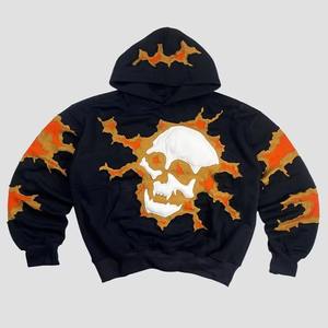 ชุดฮู้ดดี้และกางเกงวอร์มแบบสั่งทำพิเศษสำหรับทุกเพศ ทรงโอเวอร์ไซส์ ผ้าหนา 500 กรัม ผ้าเฟรนช์เทอร์รี่อย่างดี ฮู้ดดี้แบบซิปสำหรับผู้ชาย - Product Image 1