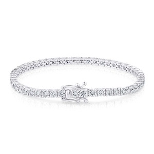 5.8CT Round Lab Grown Diamond Tennis <b>Bracelet</b> 9K White Gold Wholesale Custom Fine Jewelry Supplier - Product Image 3