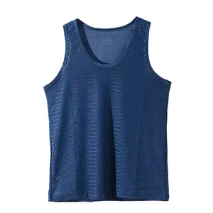 Custom Designs Breathable Eco-Friendly <b>Mens</b> Tank Tops <b>Singlet</b> Polyester Fiber Quick Drying Professional Design - Product Image 6
