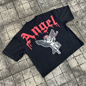 Camiseta de hombre de streetwear con serigrafía, 100% poliéster, unisex, corte regular, patrón 3D, estilo boxy, corta, personalizada, al por mayor - Product Image 1