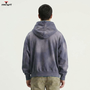 เสื้อฮู้ดดี้ผู้ชายแบบย้อมสีเอซิด ขายดีที่สุด ปี 2025 สกรีนโลโก้ได้ตามต้องการ ผลิตในปากีสถาน - Product Image 4