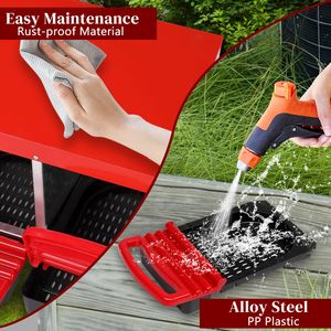 Nido per Galline a 3 Scomparti Tipo H, Cestello Estraibile in Plastica, Rosso, per Deposizione Uova - Product Image 3