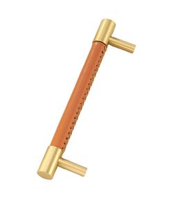 มือจับประตูหนังวัวแท้ขัดเงา กันน้ำ งานแฮนด์เมด ดีไซน์หรูหรา สไตล์รัก สำหรับตู้เฟอร์นิเจอร์ครัว - Product Image 5